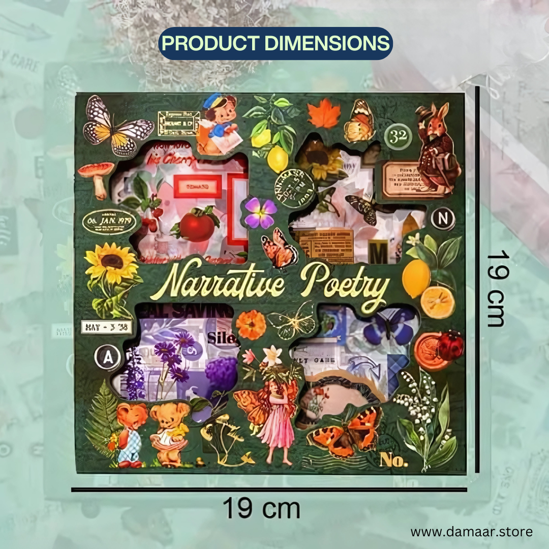 Vintage and Nature Style Sticker Collection | 100 sheets and 640 patterns