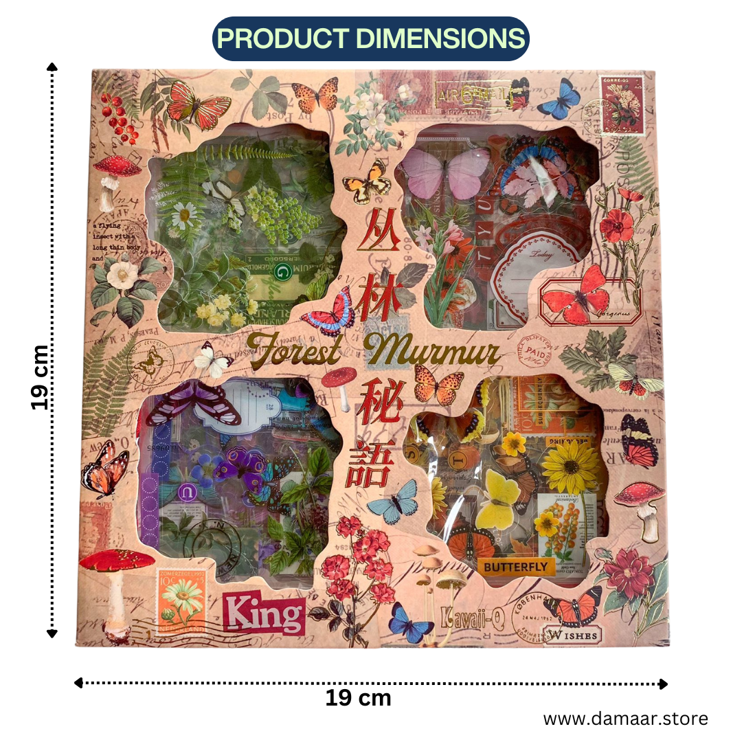 Vintage and Nature Style Sticker Collection | 100 sheets and 640 patterns