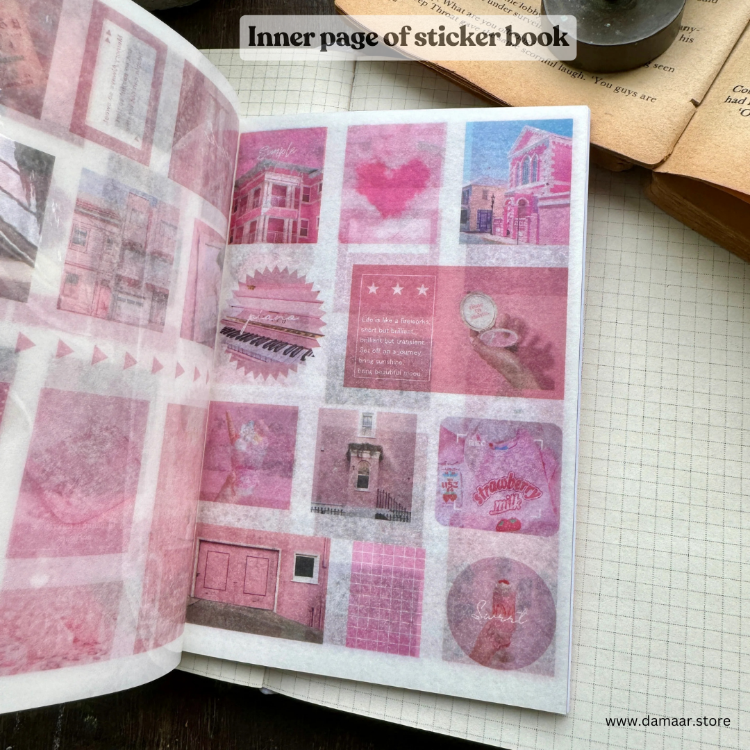 Decorative Stickers Book - Evening Breeze Theme | 20 Sheet Booklet | Variety of Design