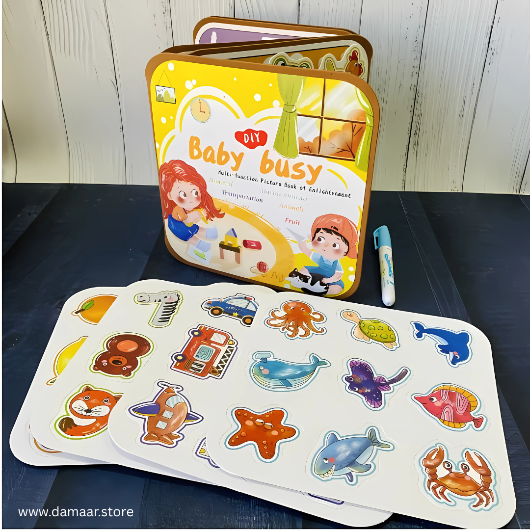 Magic Paint & Busy Book | with 1 Water Pen | Matching Games | Childs Fun Learning |