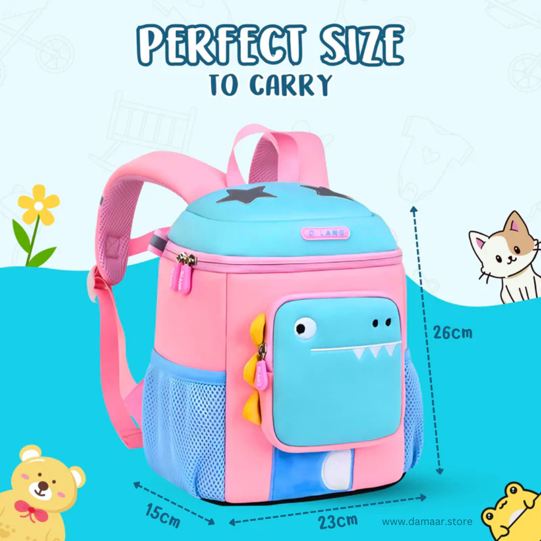Plush Dino Backpack | School Bag | Lightweight