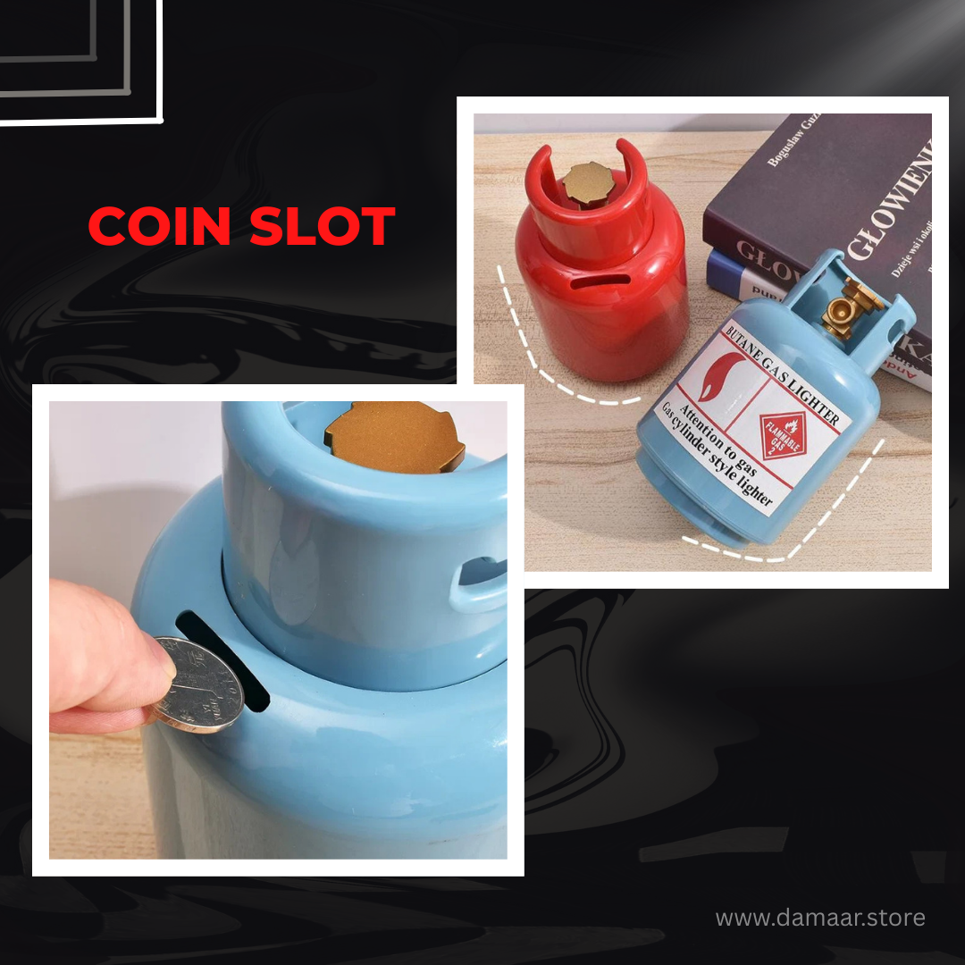Gas Cylinder Coin Box | Beautiful and Practical | Saving Coin Box | Decoration