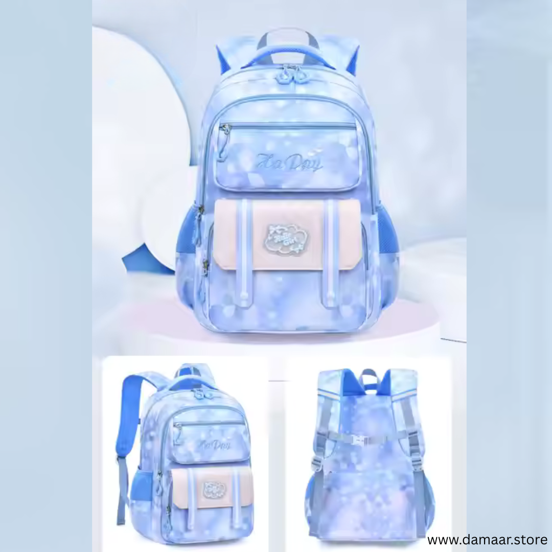 Happy Backpack | Large Size | Multiple Storage | Spacious | Light weight | Stylish and Fashion | For Girls