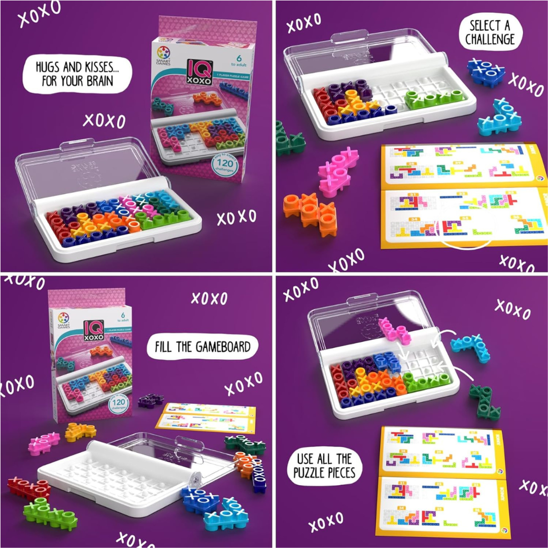 IQ Games | Puzzle Play | 120 Challenges | 5 Levels | Unlock Intelligence | Smart Games Toy