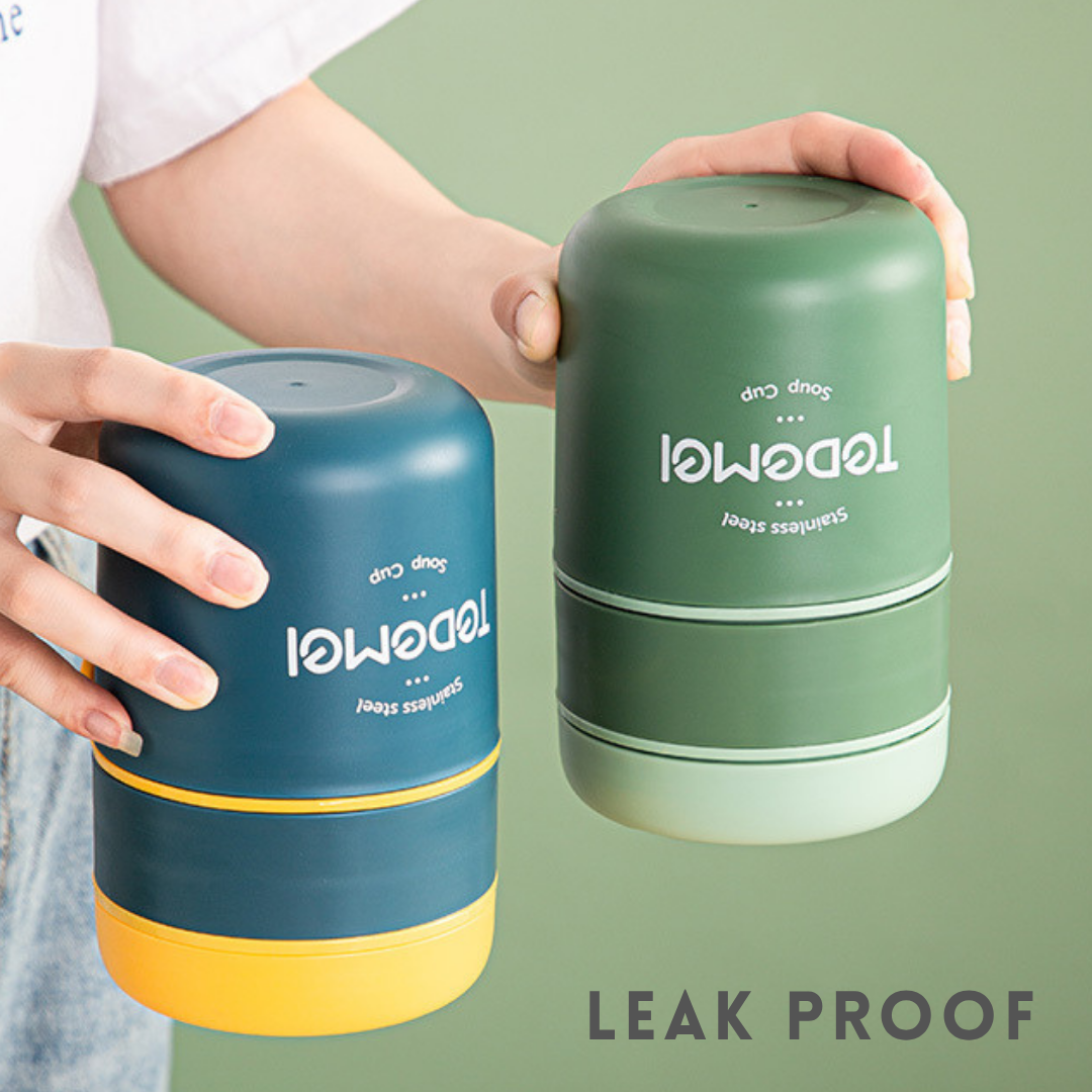 SoupSnack Lunch Box | Easy Carry | Leakproof | Double Space | 710ml capacity | Office or School