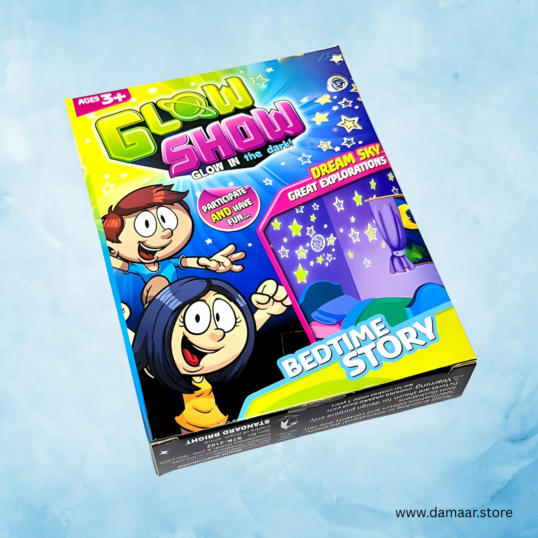 3D Glow Show Sticker | Glow in the Dark | Shine Brighter | Reusable | Box Pack