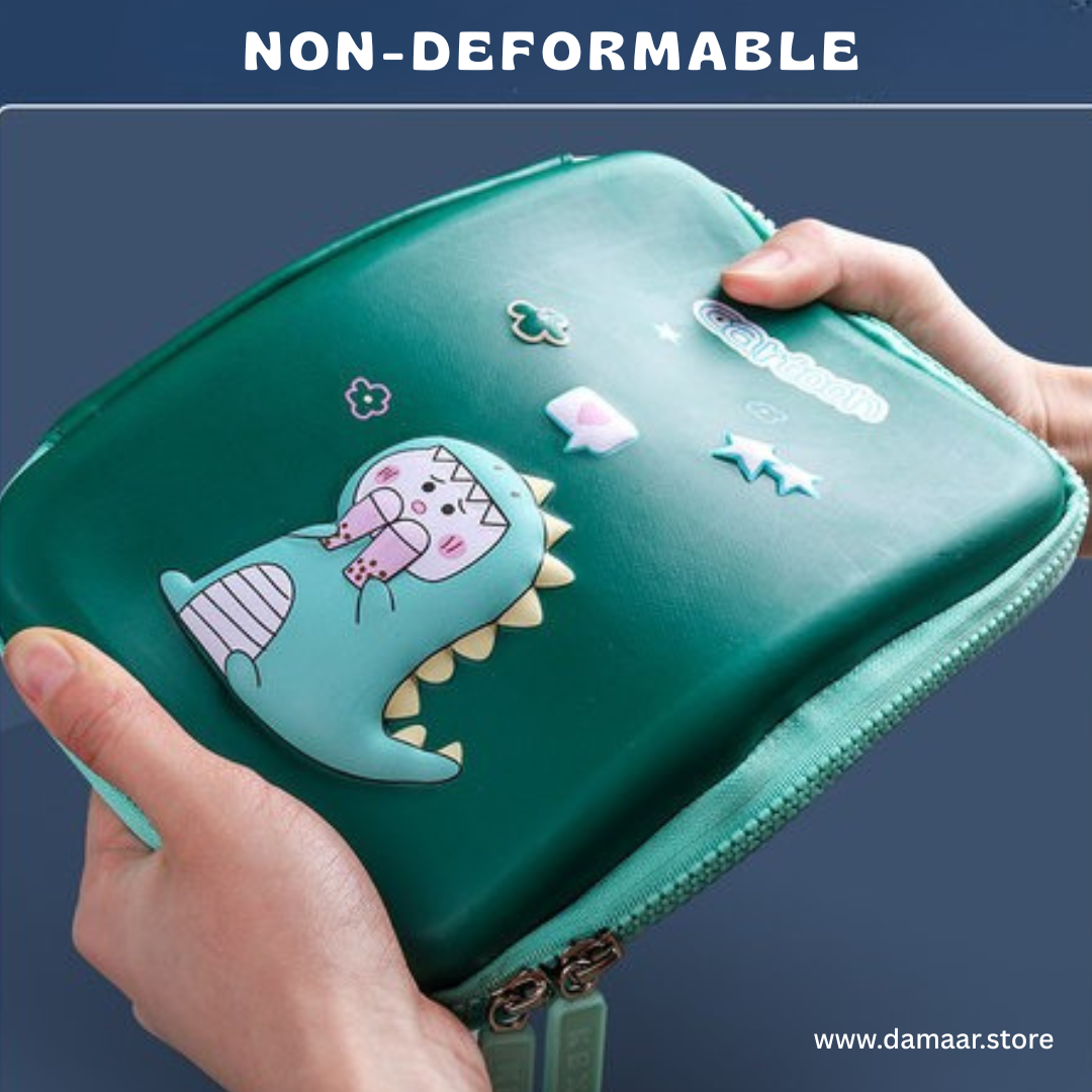 3D Pencilcase | Multi Compartment | Large Storage | Easy to Organise | Water Resistant | 3D Embossed | Stylish