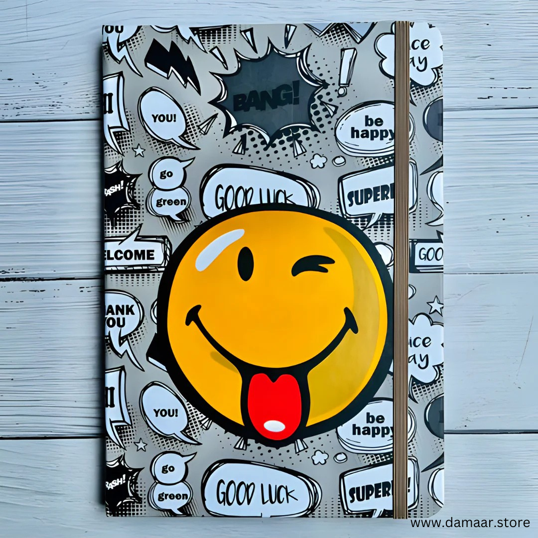 Smiley Diary | Stylish and Fancy Note Book | Set of 2 | Random Design