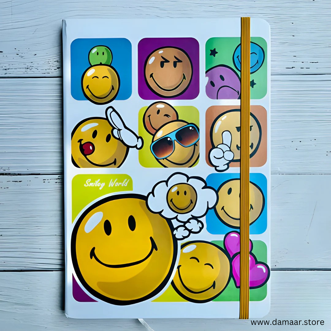 Smiley Diary | Stylish and Fancy Note Book | Set of 2 | Random Design