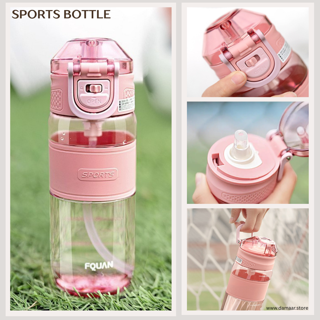 Sports water bottle | Secure Lock | Leakproof Bottle | Carry in Style | 760 ML Capacity
