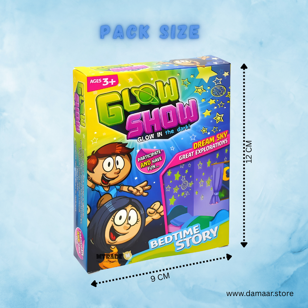 3D Glow Show Sticker | Glow in the Dark | Shine Brighter | Reusable | Box Pack