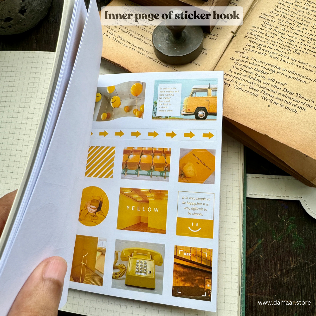 Decorative Stickers Book - Morning Light Theme | 20 Sheet Booklet | Variety of Design