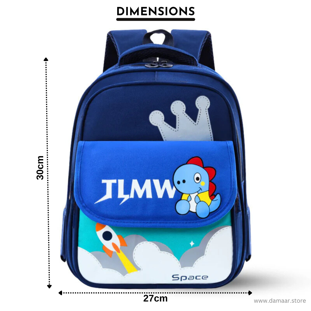School Bag | Cartoon Style Space Backpack | Durable