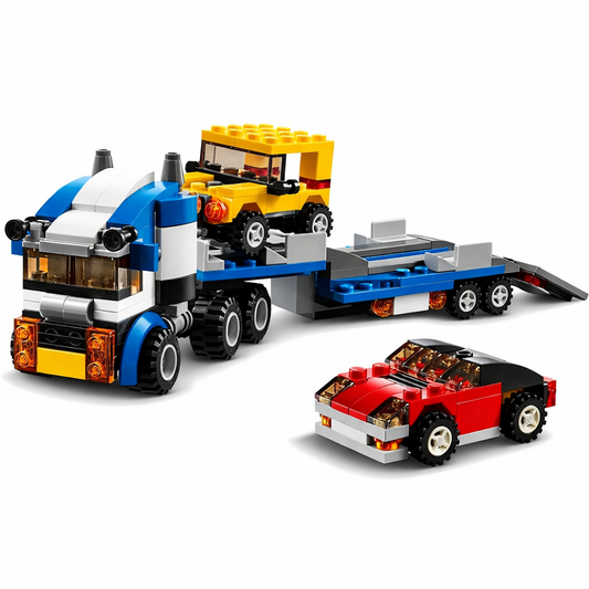Vehicle Transporter | Build 3 Unique Vehicles | Multificence, Lego Blocks | For Kids Aged above 6 Years | Gift Set