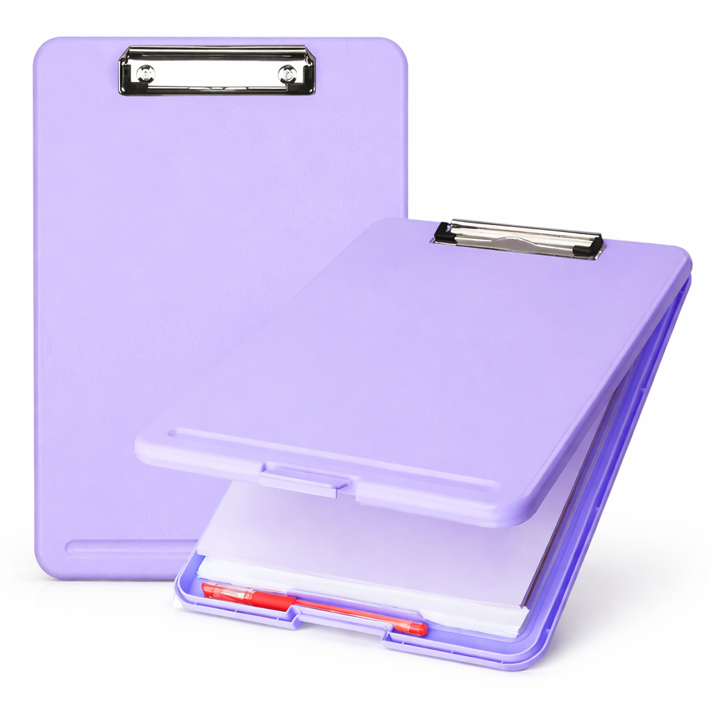 Clipboard File with Storage Box | Writing Pad and A4 Paper Storage | Lightweight and Durable | For Student or Office Use
