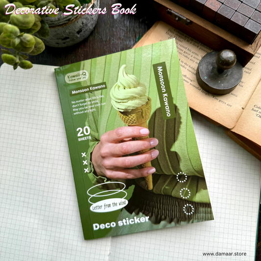 Decorative Stickers Book - Monsoon Theme | 20 Sheet Booklet | Variety of Designs.