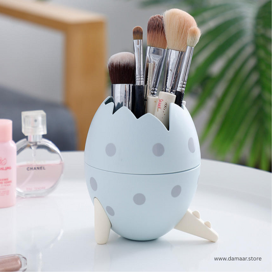 Dino Egg Pen Holder |  Stationery and Makeup Organiser | Unique and Portable | Cute Design | Multipurpose Use