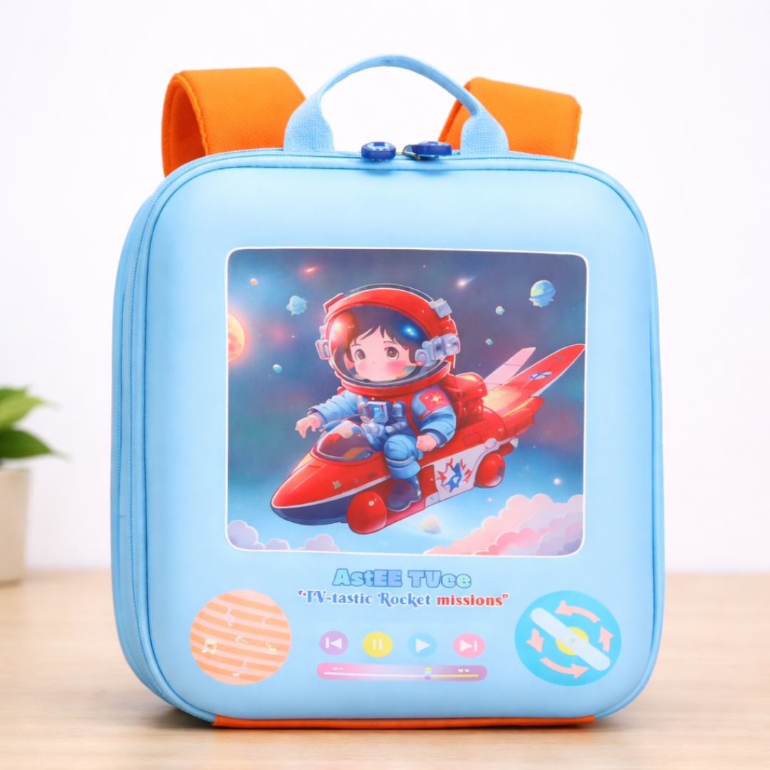 Star Pilot Backpack | Premium Brand Kawaii-Q | Stylish and Comfortable | Spacious | Travelling or School | Ideal for kids 3-6 Years