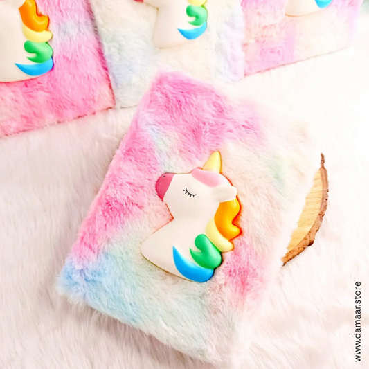 Dreamicorn Diary | Soft and Fluffy Cover | Ruled Pages | Matching Pen