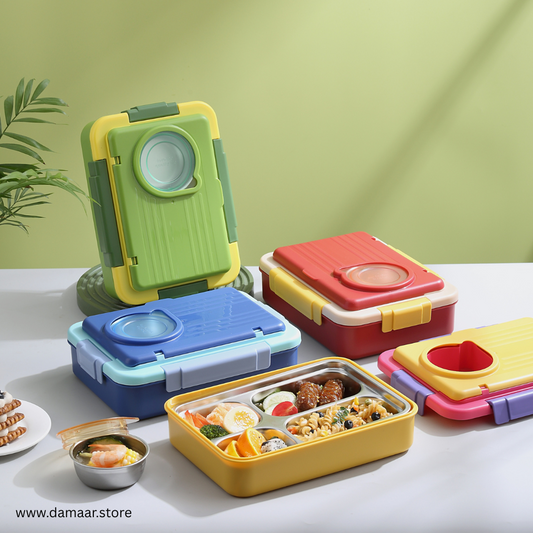 Silly Willy Lunch Box | Large Tiffin | Stainless Steel | Food Grade | Bright and Beautiful | Stylish