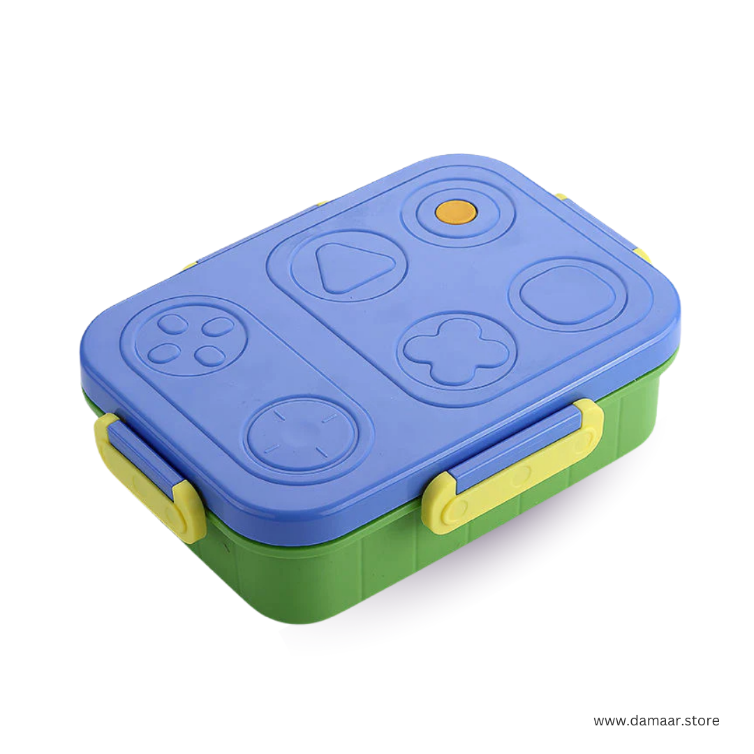 Tic Tac Toe Lunch Box | Available in 2 & 3 Compartment | Stainless Steel Tiffin | Secure Lock and Leak-proof