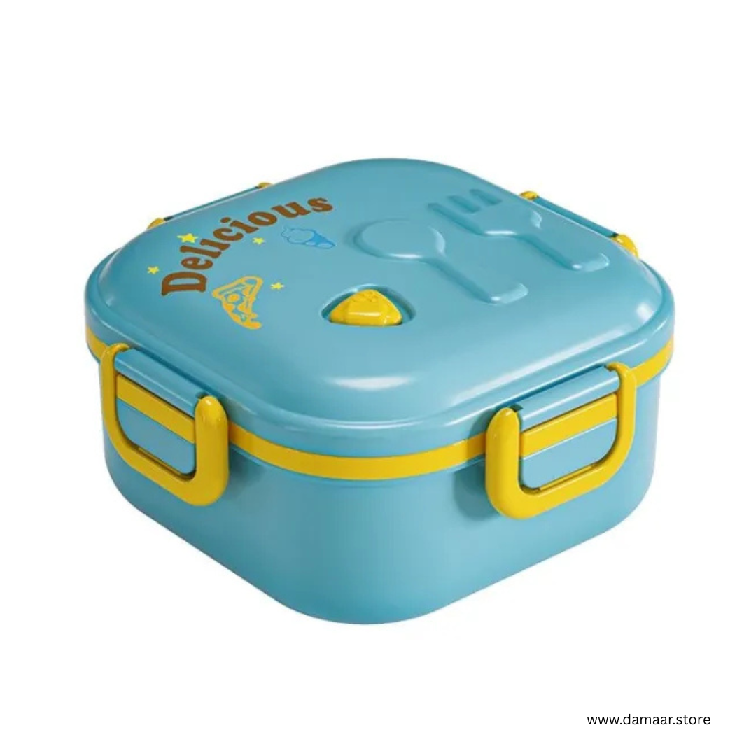 Delicious Lunch Box | Large Capacity | Safe PP Material | 2 layers and Multi-Compartment | Easy to Carry