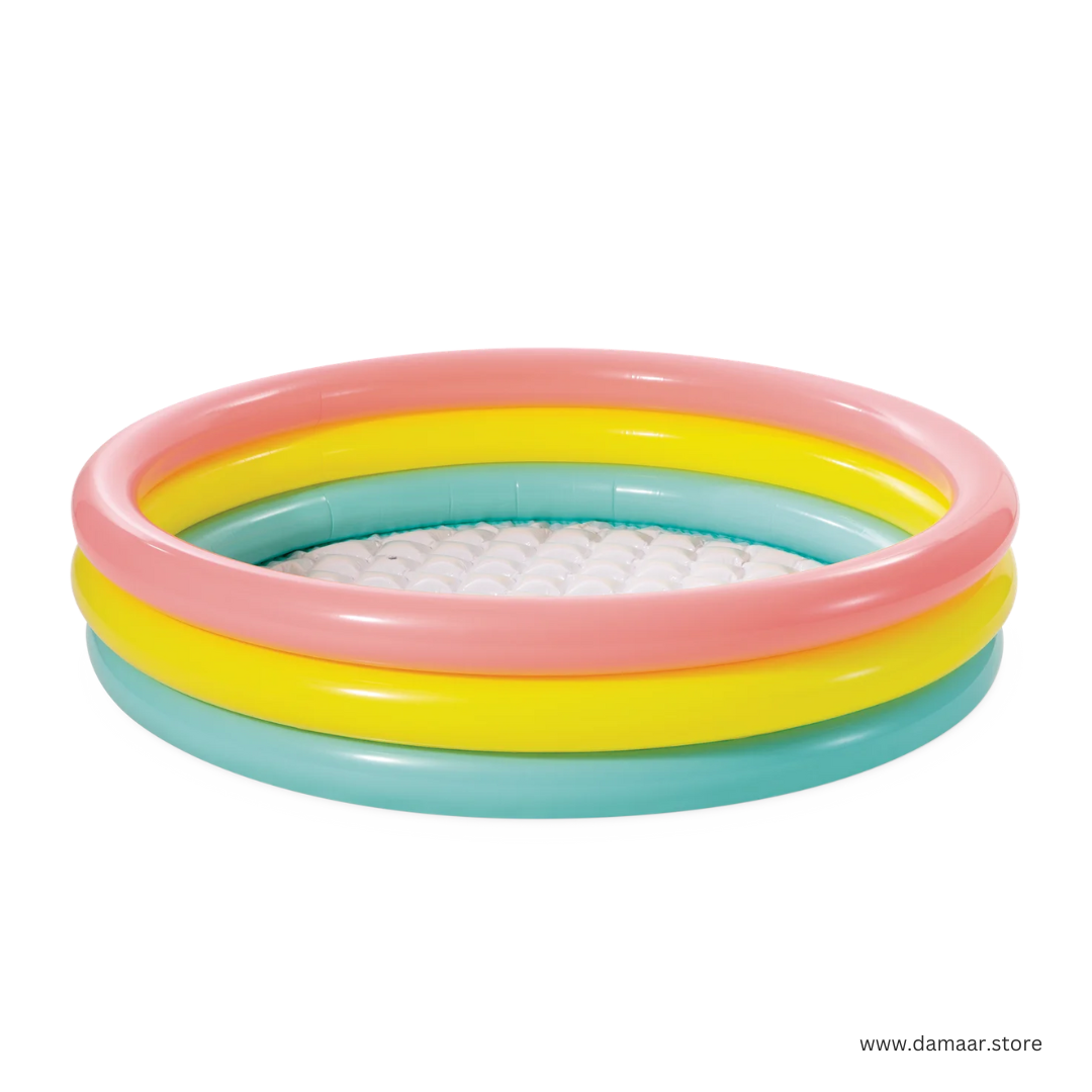 Intex Swimming Pool | Attractive Multicolour | Soft Inflatable Floor | Splash and Enjoy for Kids