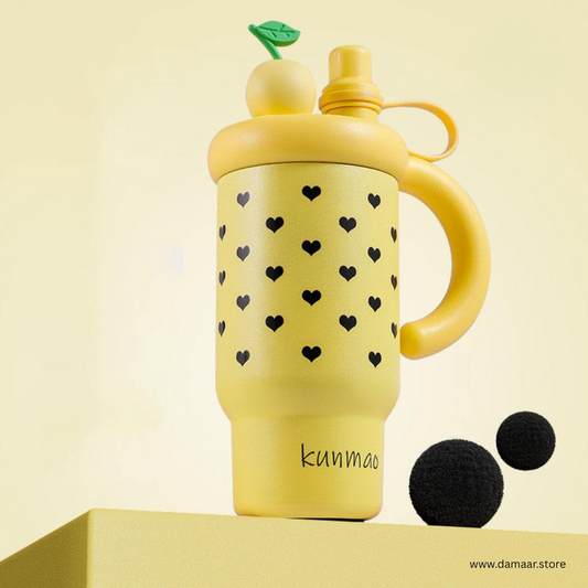 Trendy Fruitipop Tumbler | Hot and Cold Freedom | 800 ML Capacity | Leak Proof | Double Drinking Design