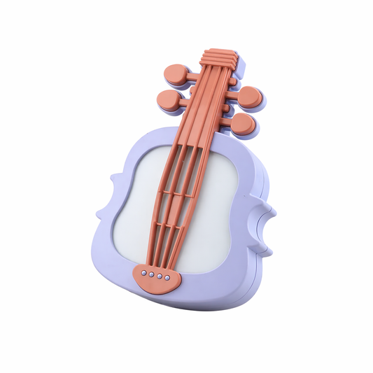 Violin LED Night Lamp | USB Rechargeable Ambient Light | Study Desk or Bedside Night Light | Cute Gift