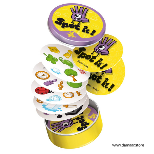Dobble Game-Spot it | 5 Quick Party Games | Improve Observation | 2 to 8 Players | Fun for Family&Friends