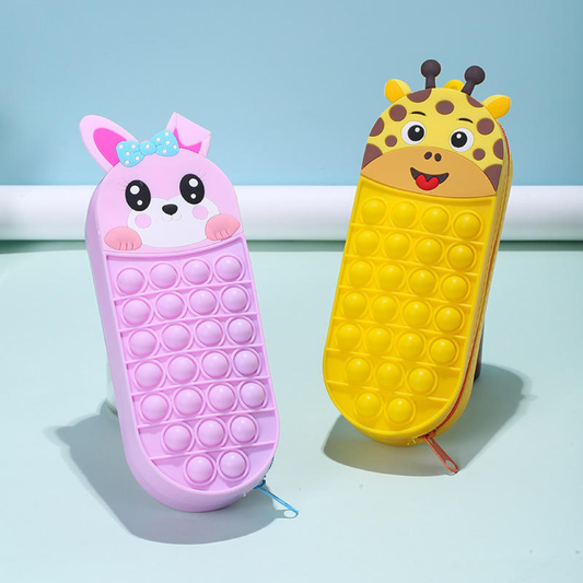 Stylish Popit Pouch Pencil Case |  Playful Popit Design | Multifunctional Purpose| School Kids or Teens