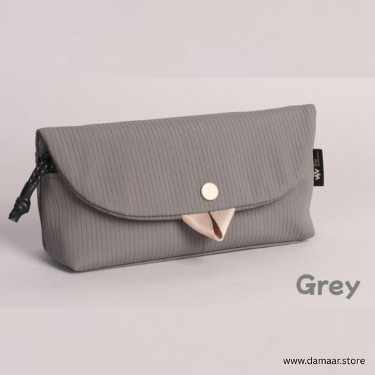 Smarty Sleek Pouch | Stylish | Zipper & Pocket | Ideal for Students and Teens