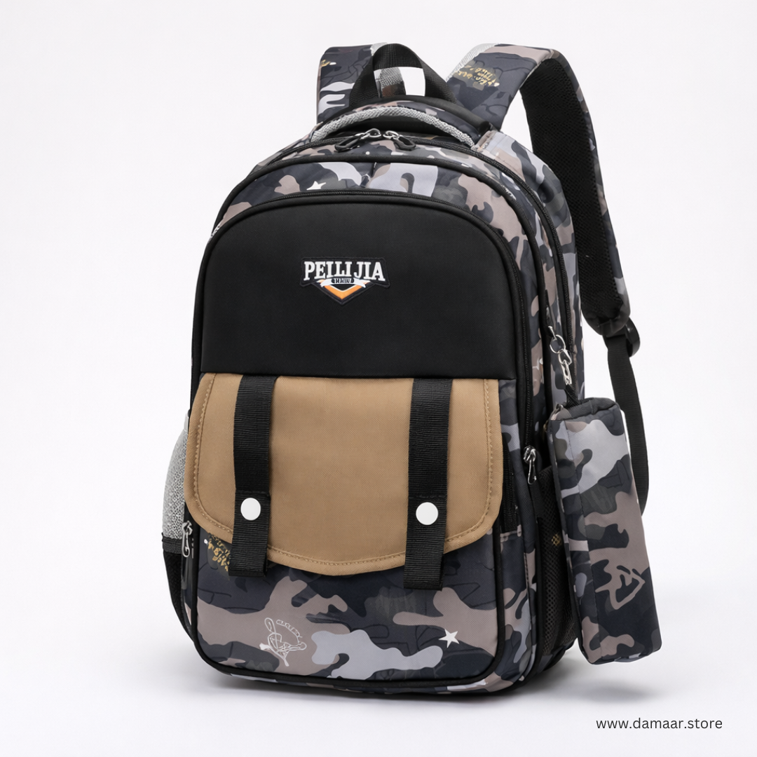 CamoPro Backpack | Stylish and Comfortable | Spacious | Travelling or School | Ideal for 8 Years & Above