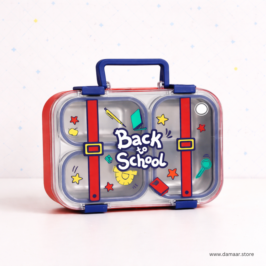 YumBox Tiffin | Stylish and Strong Lunch Box | Available in 2 and 3 Compartment | Kid Friendly Design | Cute Design | Gift