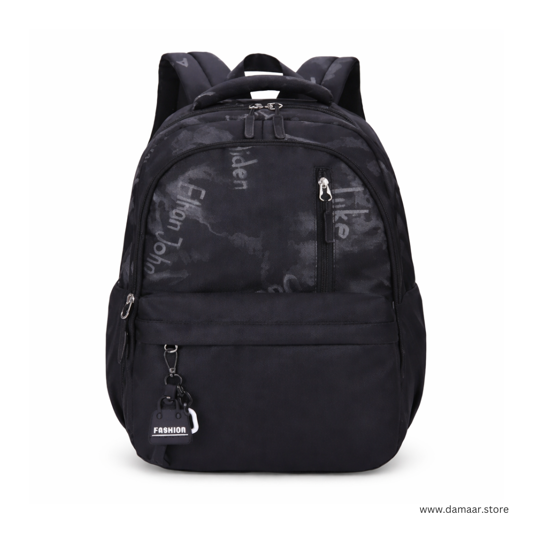 Stylish Black Backpack | Multi Compartment and Spacious |  School, College and Travels
