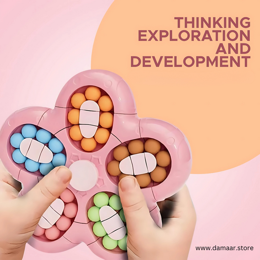 Rotating Magic Bean Cube | Rubik's Cube | Toy| Creative Fingertip | Random Colour