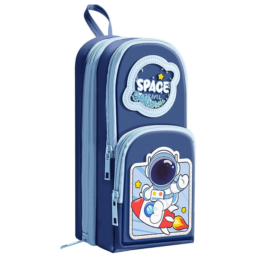 Cute Cartoon Stationery Pouch | Large Capacity Pencil Case Design | Durable Fabric | Ideal for Students