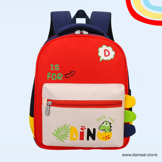 D for Dino Backpack | Stylish and Trendy | Comfort | For Kids aged 2 to 5 Years