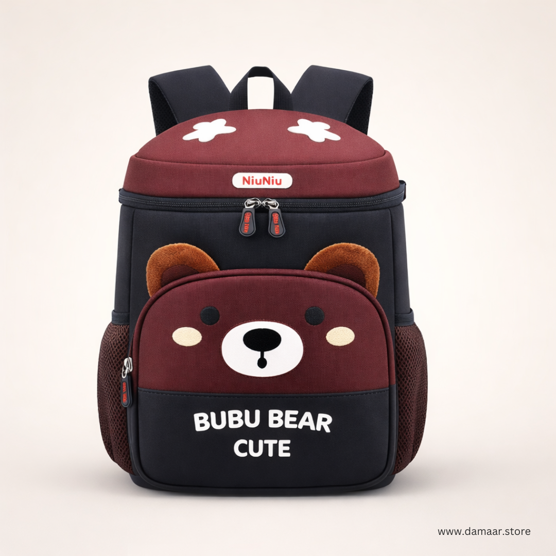 Bubu Bear Backpack | Toddler Backpack | Ample Storage | PreSchool or Travel Bag