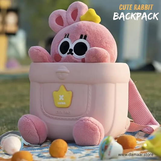 Muchi Mu Cute Backpack | Soft Touch | 2-in-1 Fun | Detachable Plush Doll | Ideal for Kids Aged 3 to 6 years