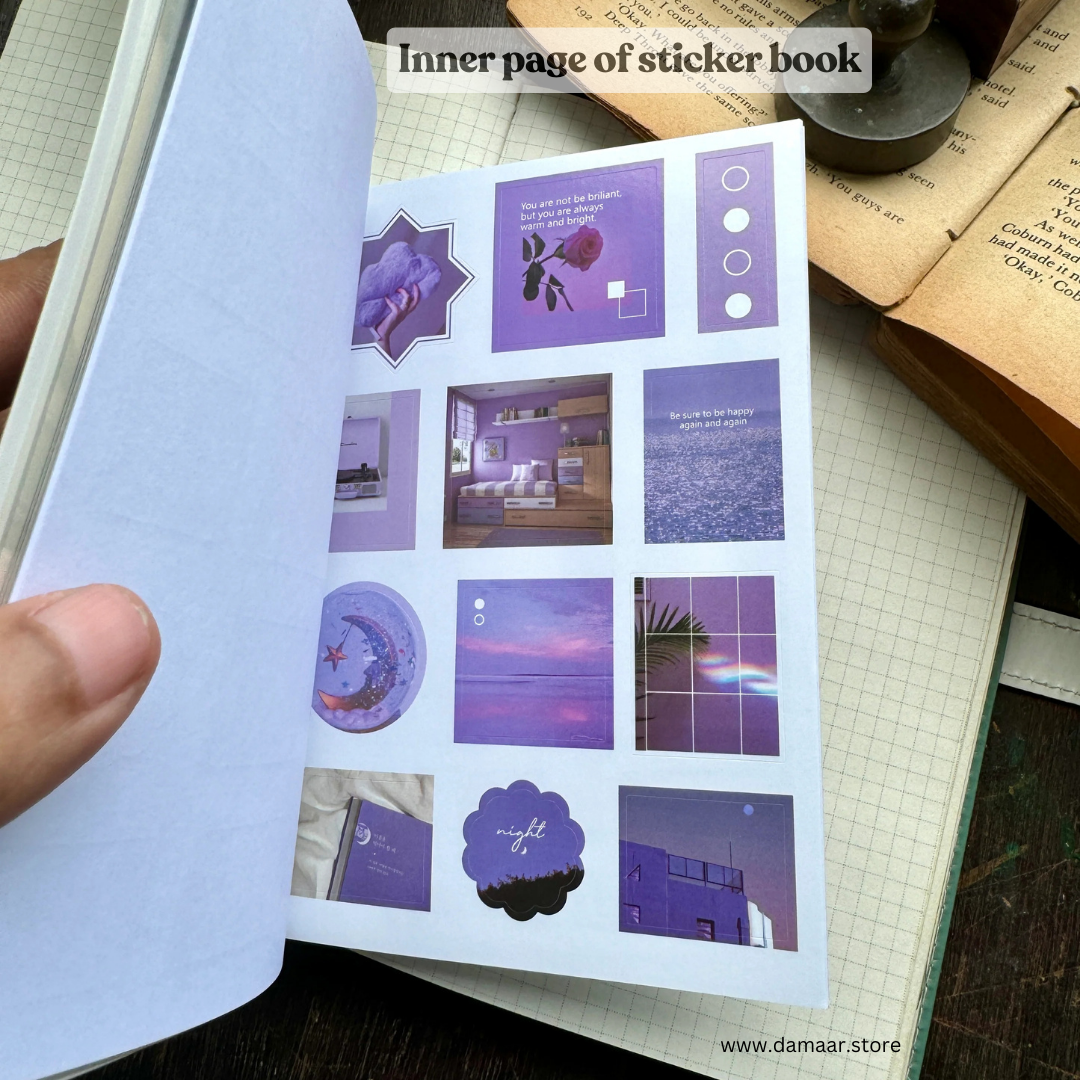 Decorative Stickers Book - Tipsy Kingdom Theme | 20 Sheet Booklet | Variety of Designs