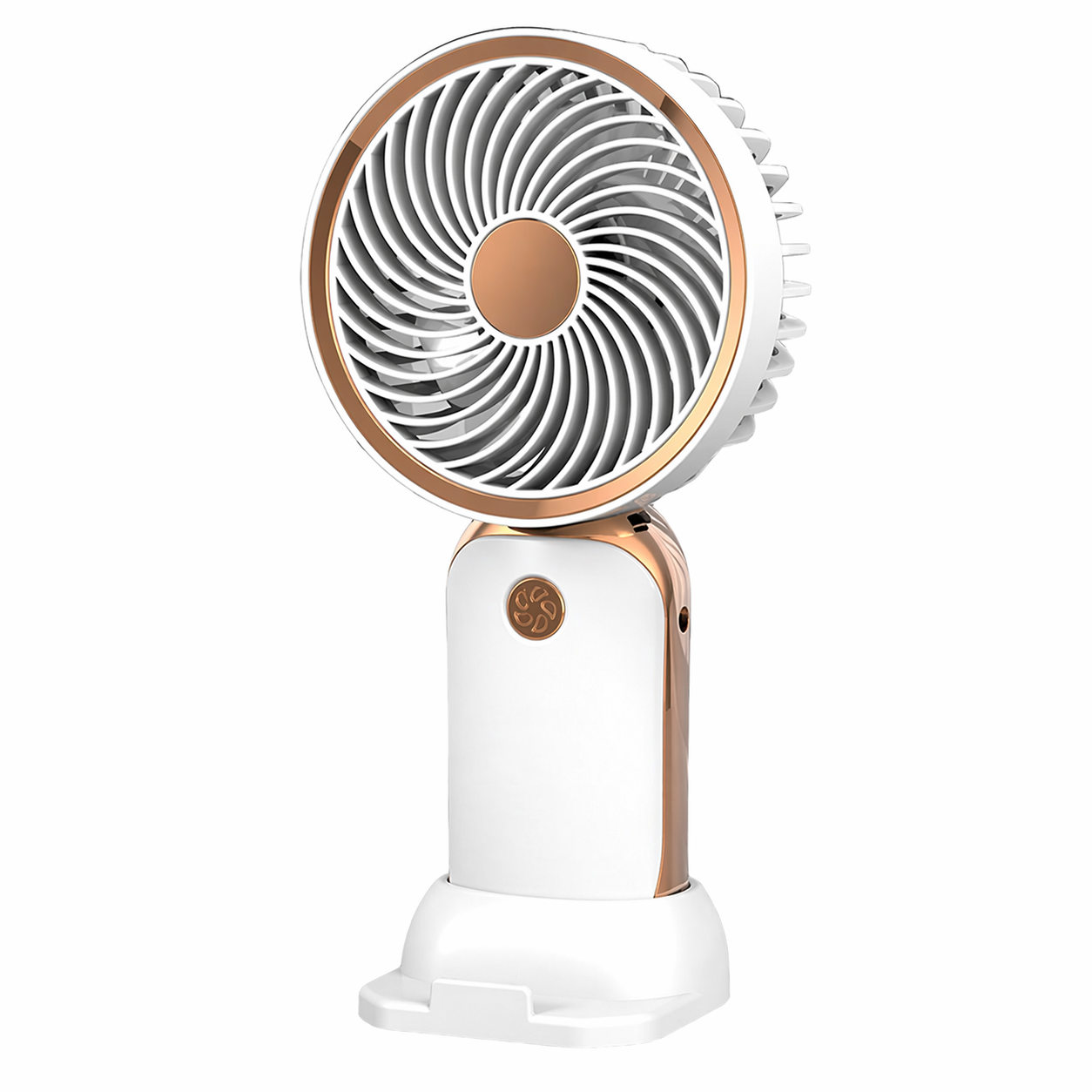 Mini Handheld Fan | 2-in-1 Use - Handheld & Table Fan | USB Rechargeable | Desk & Travel Cooling Fan | Quiet & Compact