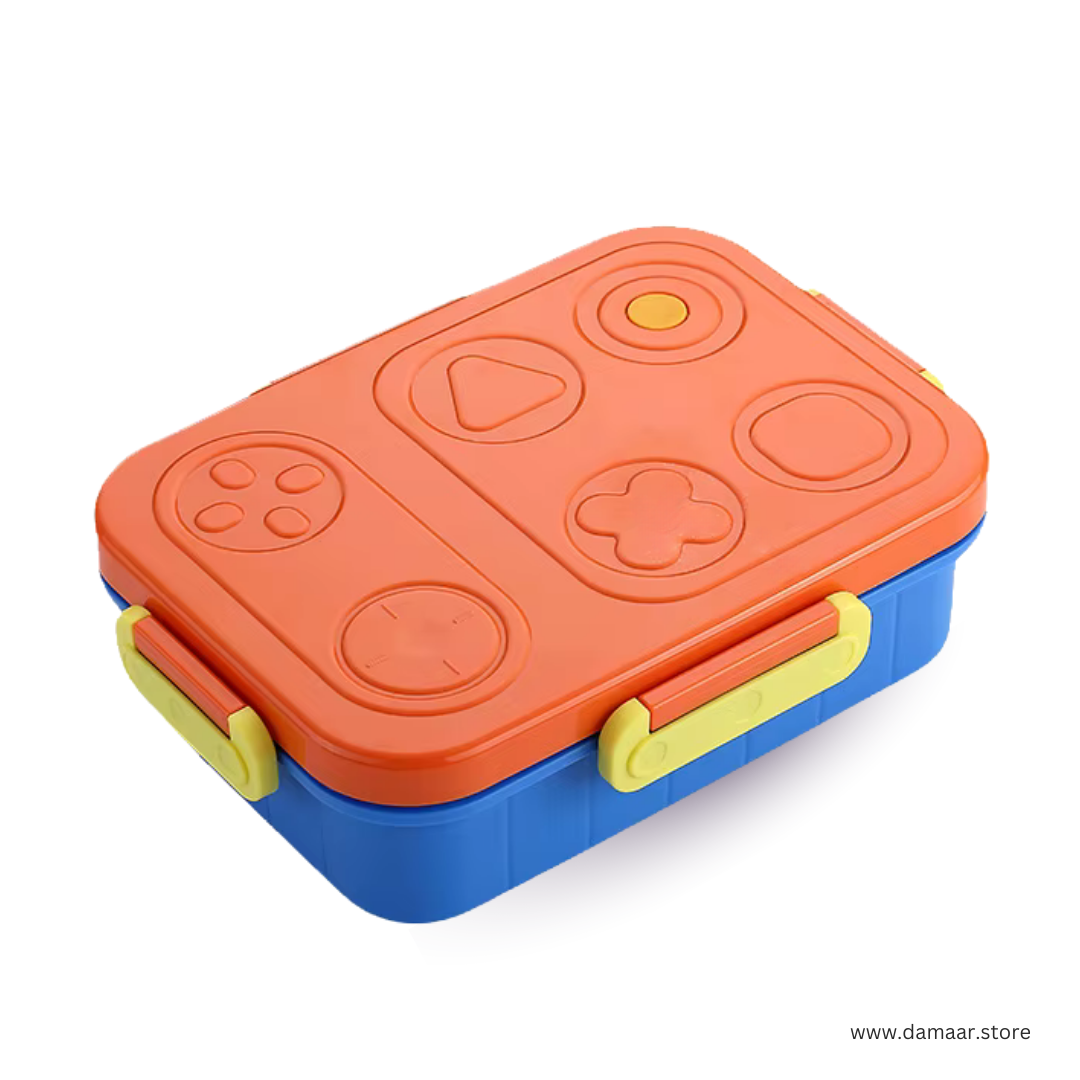 Tic Tac Toe Lunch Box | Available in 2 & 3 Compartment | Stainless Steel Tiffin | Secure Lock and Leak-proof
