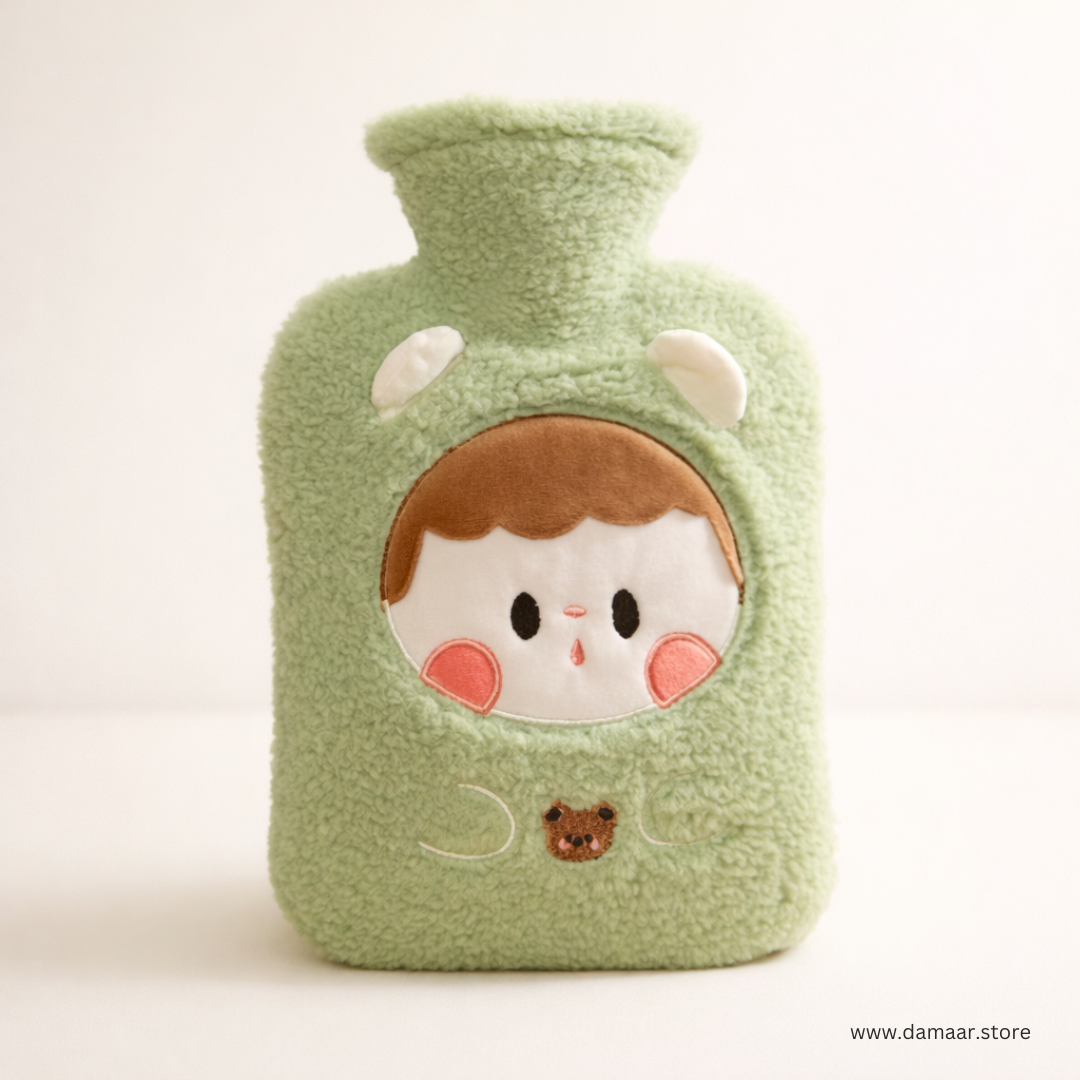 Cute MimiCare Hot Water Bag | 1000ml Reusable Bag | Soothing Relief | Compact and Travel Friendly Design