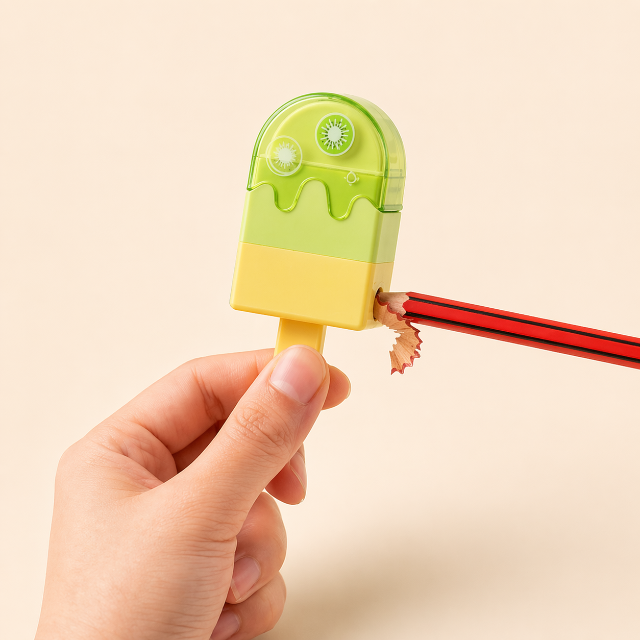 Ice Cream Popsicle Eraser and Sharpener | 2 in 1 Compact Tool | Set of 2 Random Colours | Return Gifts & Stationery Collections