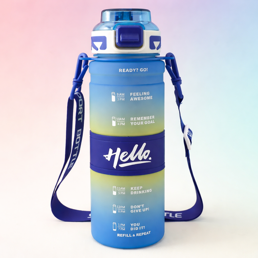 Colourful PowerSip Bottle | 1000 ML Capacity Sipper | Stylish and Functional | Ideal for School, Sports or Office