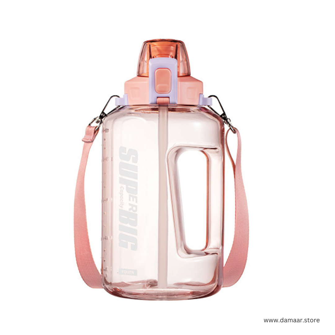 Super Big Water Bottle | 1500 ML or 2500 ML Capacity | 3 Stylish Ways to Carry | Ideal for Home, Long Travel Days, or Gym Sessions
