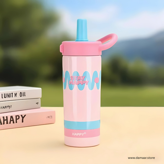 Rainbow Sip Tumbler | Dual Lids and Handle | 600 ML Capacity | Premium Stainless Steel
