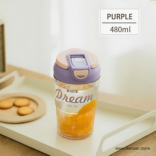 Classy Tumbler | 2 in 1 , Use as Tumbler or Sipper | 480 ML Capacity | For Hot or Cold Beverage