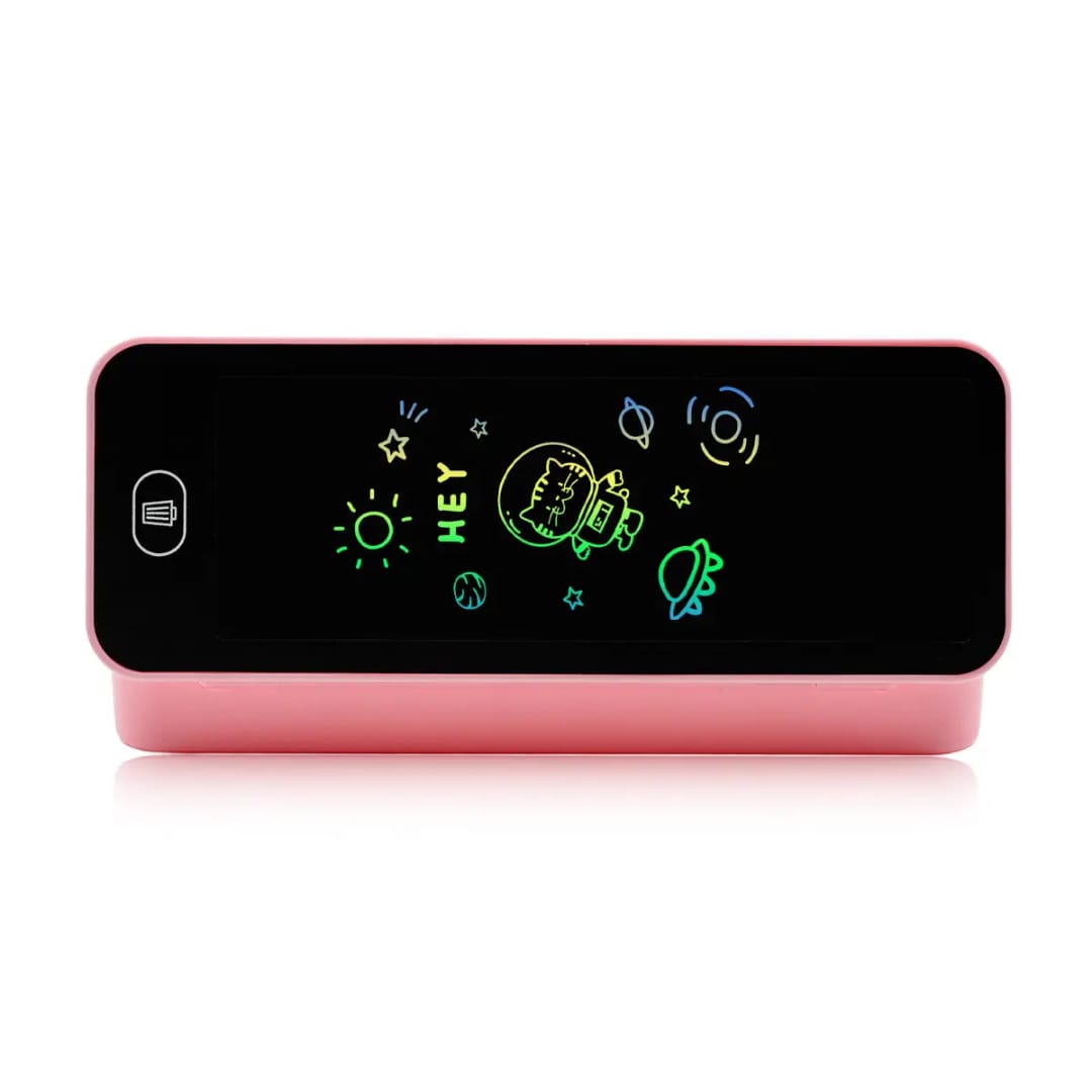 LCD Writing Tablet Pencil Case | 2-in-1 Digital Writing Pad with Stylus | Stationery Storage Case | Ideal for School & Gifting